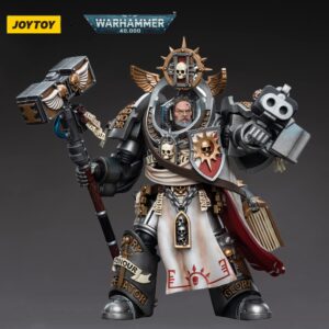 JOYTOY Warhammer 40,000 1/18 Action Figure Grey Knights Grand Master Voldus Collection Model(5.03inch)