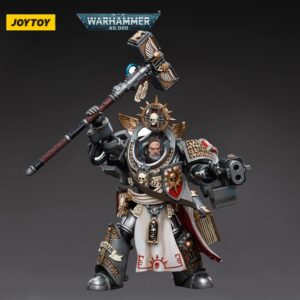 JOYTOY Warhammer 40,000 1/18 Action Figure Grey Knights Grand Master Voldus Collection Model(5.03inch)