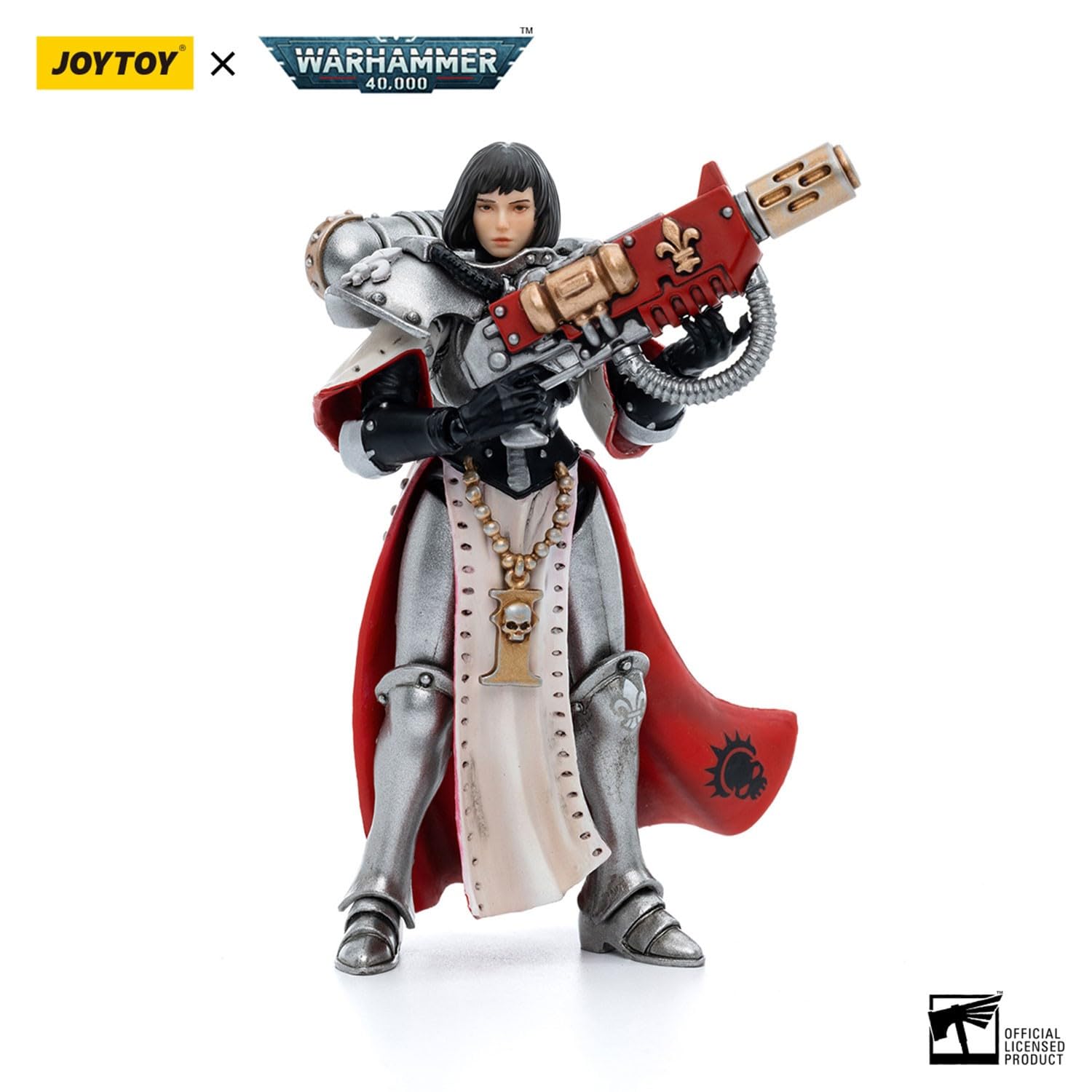 JoyToy Warhammer 40K: Adepta Sororitas Argent Sister Irmengard 1:18 Scale Figure