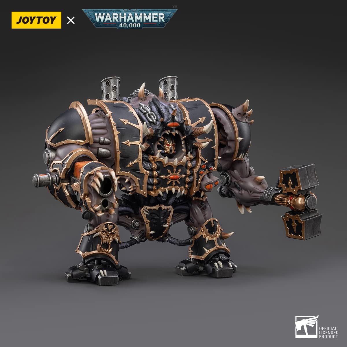 JOYTOY 1/18 Warhammer 40,000 Action Figure Black Legion Helbrute 9-Inch Collection Model Christmas Birthday Gift