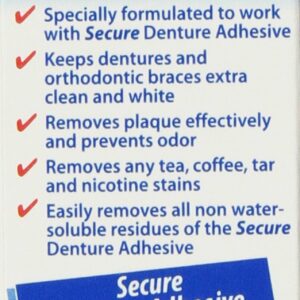 Denture Cleanser 32 Tab By Secure Denture Adhesive (1 Each)