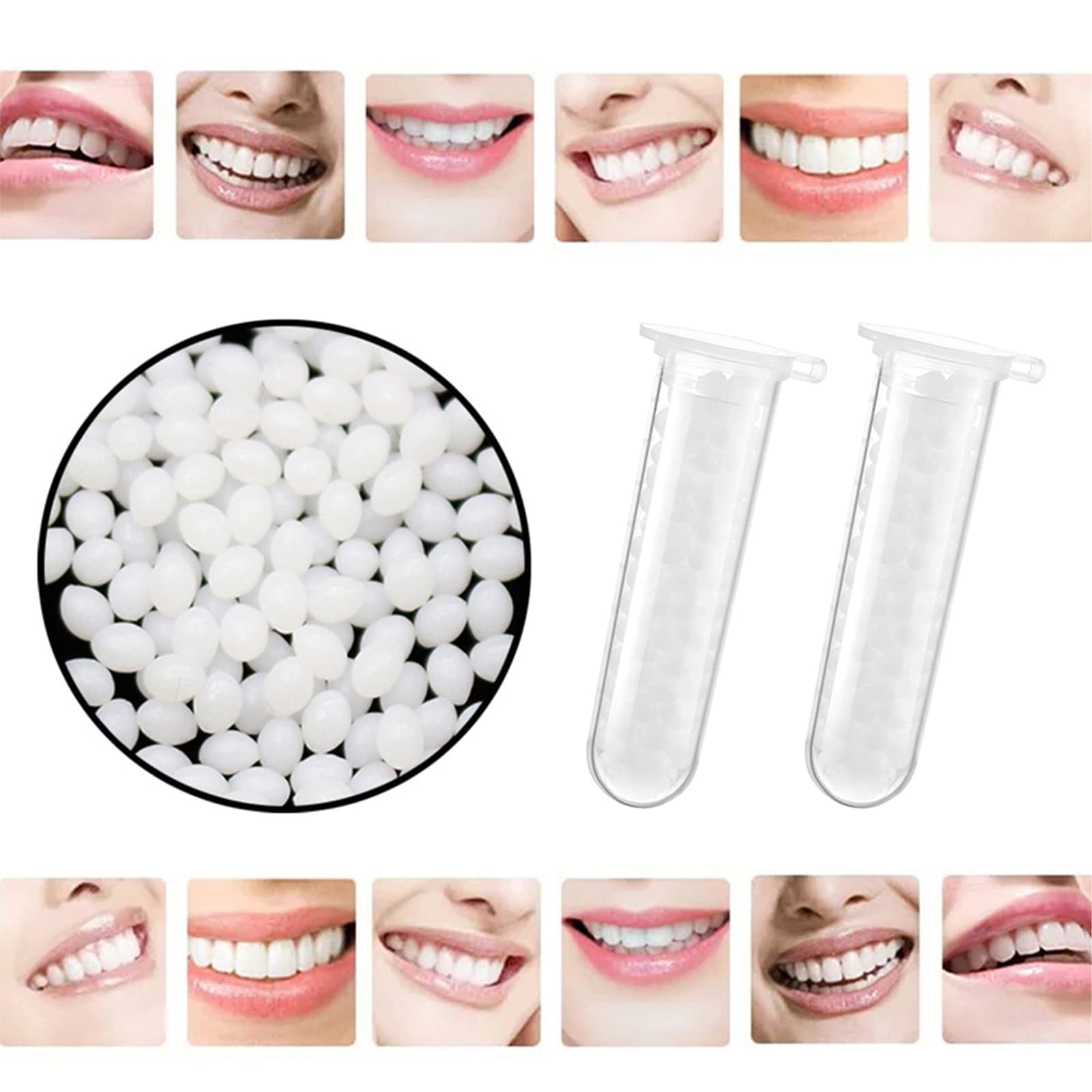 168 Pieces False Teeth Dental Complete Acrylic Resin Denture Teeth, 6 Sets Whole Teeth Synthetic Polymer Denture Tooth, 23 Shade A3 Upper + Lower Dental Materials for Replacement, DIY, or Halloween