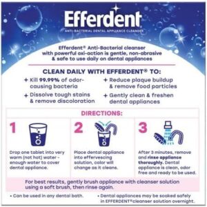 Efferdent Retainer & Denture Cleaner Tablets, Complete Clean, 44 Count, (Pack of 16)