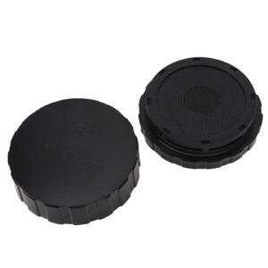 Round Shape Denture Case, Definitely No Leak Denture Bath Box for Traveling with Strainer and Magnetic Mirror, Reusable & Portable, Denture Cup for Care (BLACK)