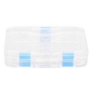 Dioche Denture Case Box, Transparent Denture Box, Membrane Tooth Box Reusable Dental Film Veneer Box with Hole for Clinics Transparent for Travel, Cleaning, Store