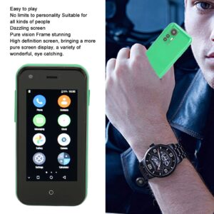 2.5 Inch Mini Smartphone for Kids, 1GB 8GB Quad Core 3G GSM Mobile Phone, D18 Android6.0 Small Pocket Cellphone with 1580mAh Batetry Long Standby for Students, Spare Phone (Green)