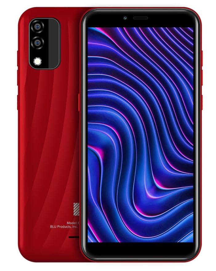 BLU C5 Max | Unlocked | 5.7” HD+ Display | 5MP Camera | (Red, 32GB)