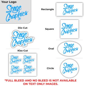 Custom Design Your Own Vinyl Decals Stickers Labels. Upload Your Photo, Text, Logo, or Image. UV Fade Resistant, Dishwasher Safe, Vinyl Has Air Release Adhesive for Bubble Free Installation.