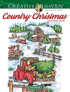 creative haven country christmas coloring book (adult coloring books: christmas)