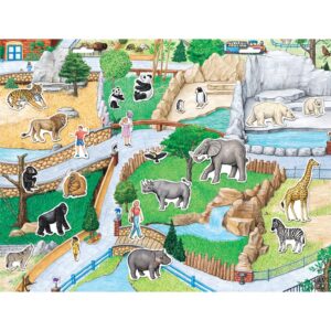 Create-A-Scene — Zoo Magnetic Playset — Portable Mess-Free Magnet Activities — For Ages 3+