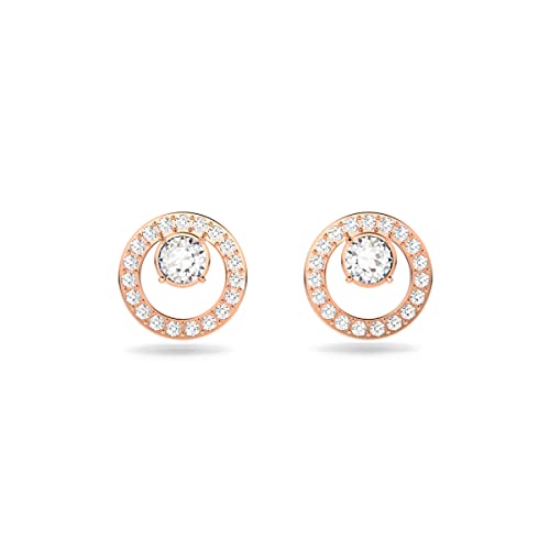 Swarovski Constella Stud Earrings with Clear Crystals on a Rose-Gold Tone Finished Post and Secure Back Closure