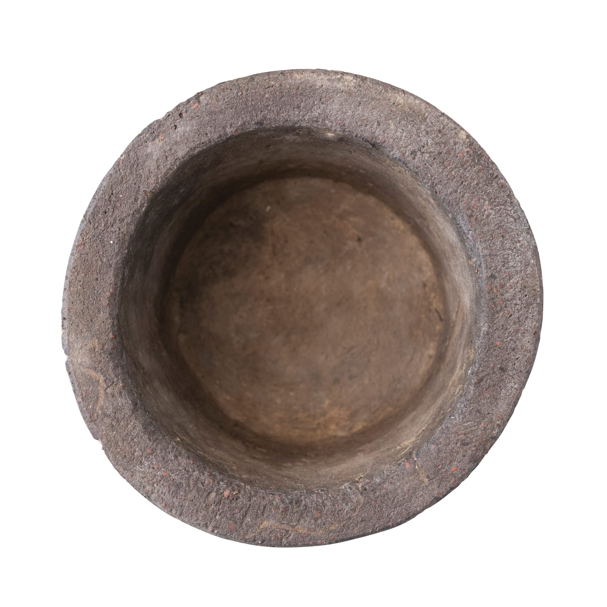 Creative Co-Op Reclaimed Decorative Concrete Feeder, Distressed Brown Finish Container