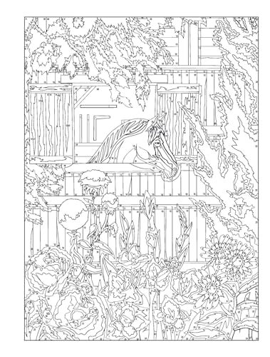 Creative Haven Country Scenes Color by Number Coloring Book (Adult Coloring Books: In The Country)