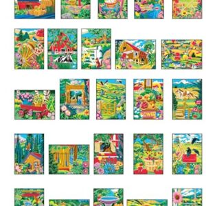 Creative Haven Country Scenes Color by Number Coloring Book (Adult Coloring Books: In The Country)