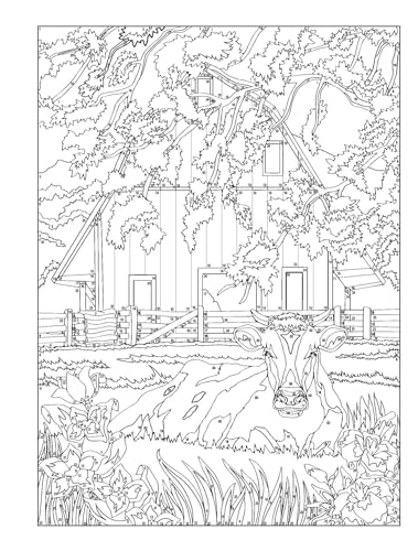 Creative Haven Country Scenes Color by Number Coloring Book (Adult Coloring Books: In The Country)