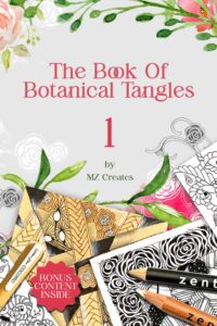 the book of botanical tangles: learn tangles and line drawings to create your own botanical art