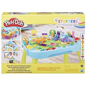 Play-Doh All-in-One Creativity Starter Station Activity Table Playset, Preschool Toys, Starter Sets, Kids Arts & Crafts, Ages 3+