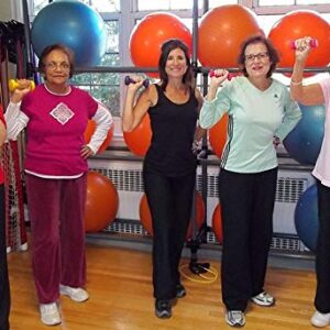 Osteoporosis Workouts with an Exercise Ball , Safe & Easy Stretching Workouts for Seniors, Created by two time award winning trainer of the year recipient Carol Michaels MBA