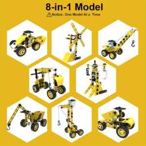 Stem Toys For 5 6 7 8 9+ Year Old Building Block Kit Stem Activities Projects Boy Toys Age 4-8 5-7 6-8 8-10 Creative Set Educational Engineering Excavator Construction Birthday Fun Christmas Idea Gift