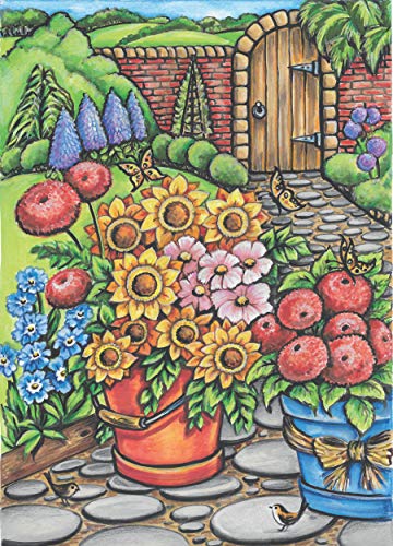 Creative Haven Country Gardens Coloring Book (Adult Coloring Books: In The Country)