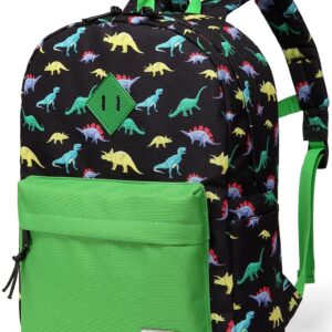 VASCHY Dinosaur Backpack for Toddler Kids Boys, Little Kid Preschool Backpacks with Chest Strap