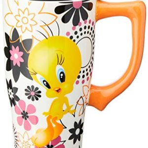 Spoontiques - Ceramic Travel Mugs - Tweety Cup - Hot or Cold Beverages - Gift for Coffee Lovers