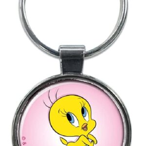 Ata-Boy Looney Tunes Tweety Bird 1.5" Fob Keychain for Keys, Backpack Pulls and More