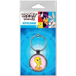 Ata-Boy Looney Tunes Tweety Bird 1.5" Fob Keychain for Keys, Backpack Pulls and More