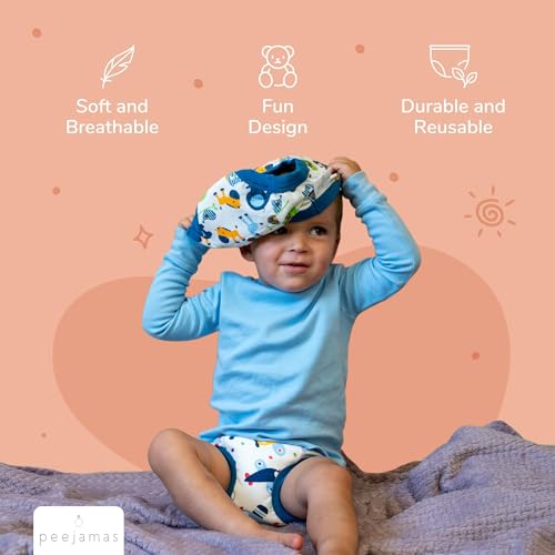 Peejamas Daytime Trainers - Comfortable Toddler Underwear for Potty Training - Diaper Replacement Training Pants for Toddlers - Easy-to-Clean Training Pants (6-Pack - Adventure Time - 4T)