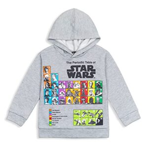 star wars periodic table little boys fleece hoodie 5 light heather gray