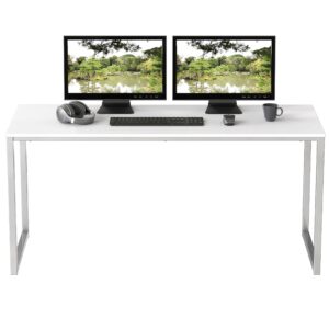 SHW Home Office 48-Inch Computer Desk, 24" Deep, White