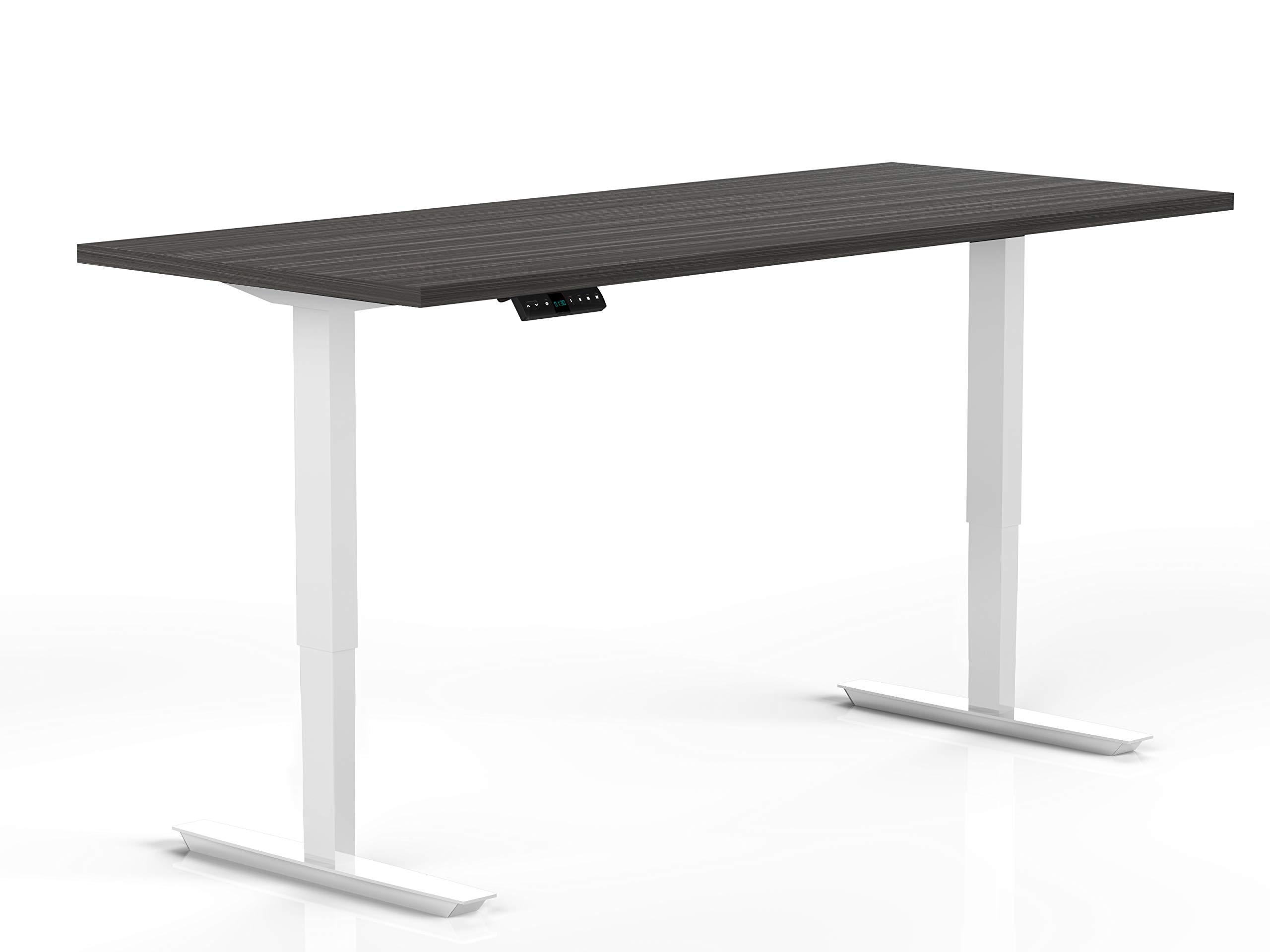 UP&DOWN Designs - White Electric Height Adjustable Dual Motor Standing Desk Base - (White Base Only - Top Sold Separately) Ergonomic Design for Home/Office/Gaming - Heavy Duty Base Only – White