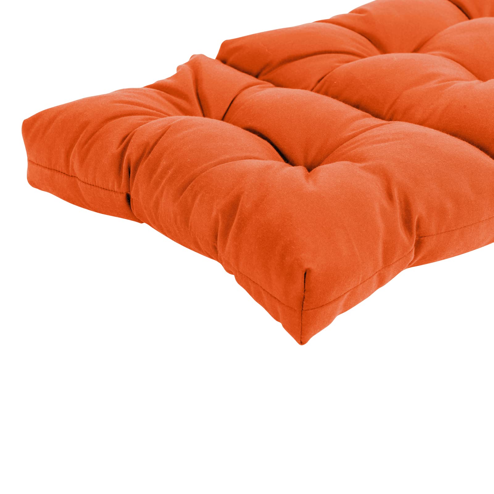 QILLOWAY Indoor/Outdoor Chaise Lounge Cushion,Spring/Summer Seasonal Replacement Cushions. (ORANGE)