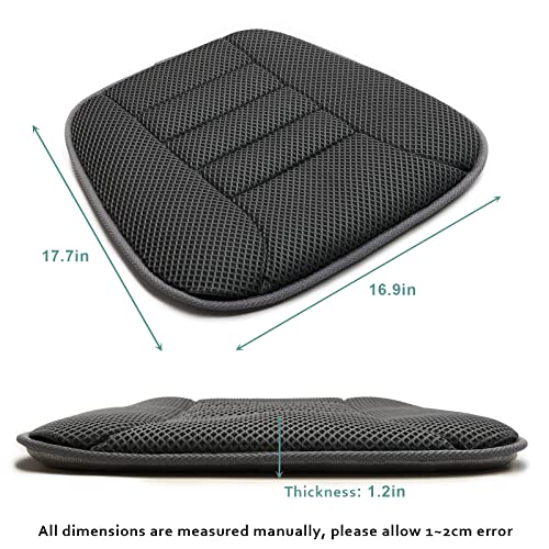 AEROiVi Car Seat Cushion for Driving, Breathable 3D Air Mesh, Non-Slip Bottom, Comfort Car Seat Protector, Car Seat Pad Also Works with Truck & Office Chair Home