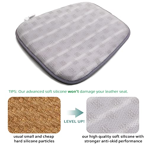 AEROiVi Car Seat Cushion for Driving, Breathable 3D Air Mesh, Non-Slip Bottom, Comfort Car Seat Protector, Car Seat Pad Also Works with Truck & Office Chair Home