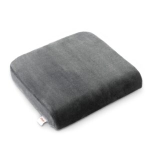 cheer collection extra large seat cushion | memory foam comfort pad for prolonged sitting with removable washable cover