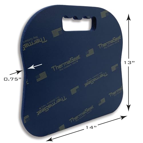 Northeast Products Therm-A-SEAT Sport Cushion Stadium Seat Pad, Navy Blue 13"x14"x.75"