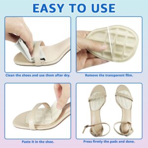 Dr.Foot Ball of Foot Cushions, Metatarsal Pads, Forefoot Pads, Anti Slip Shoe Inserts for Open Toe Shoe, Shoe Pads Heel Pads for Stop Feet from Sliding Forward - 3Pairs (Multicolor)