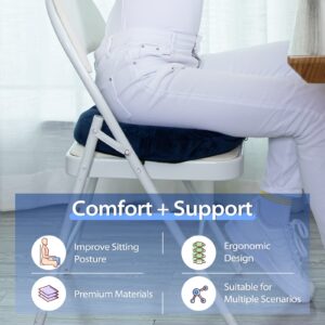 HOMCA Donut Pillow for Tailbone Pain, Hemorrhoid Pillows for Sitting After Surgery, Memory Foam Coccyx Cushion for Postpartum Pregnancy, Car Seat Office Chair Cushion for Pressure Relief