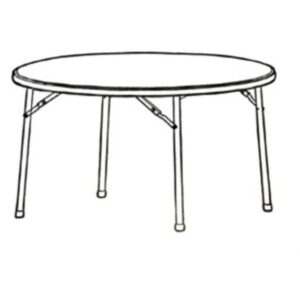 Lorell Banquet Folding Table - Round Top x 60" Table Top Diameter - 29.3" Height - Platinum/Gray