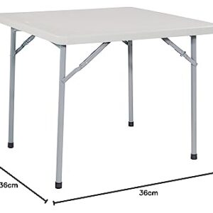 Office Star Resin Folding Table for Banquets, Picnics, and Parties, 36 Inch, Square