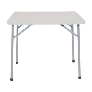 Office Star Resin Folding Table for Banquets, Picnics, and Parties, 36 Inch, Square