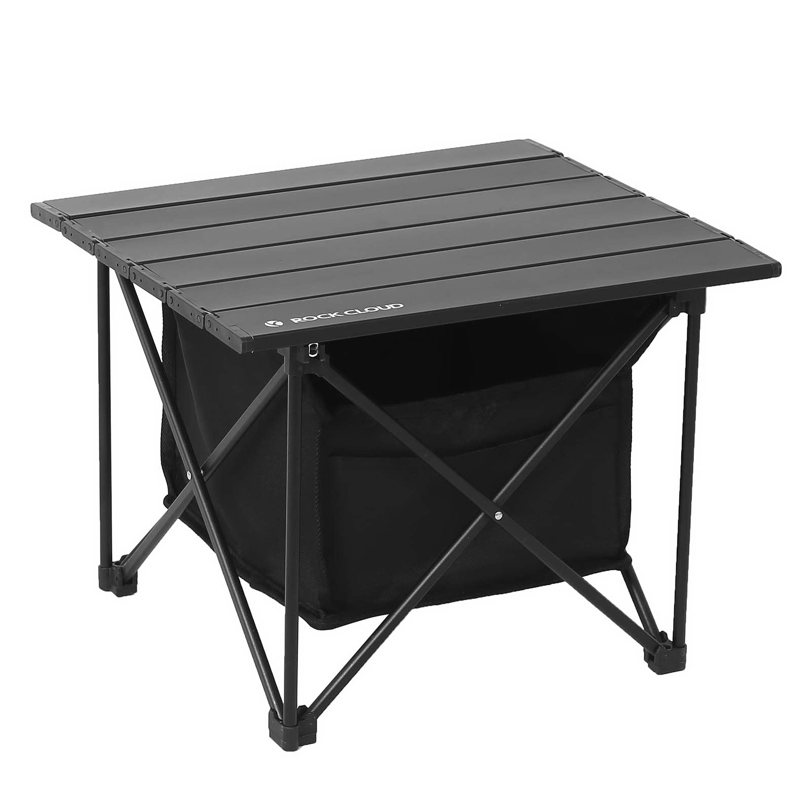 ROCK CLOUD Portable Camping Table Ultralight Aluminum Camp Table Folding Compact Beach Table with Storage Bag for Camping Hiking Backpacking Outdoor Picnic(Reinforced frame-Small)