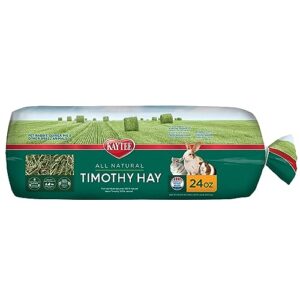 kaytee all natural timothy hay for guinea pigs, rabbits & other small animals, 1.5 pound