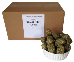 farmerdavepetsupply 10 lb. timothy hay mini cubes for pets