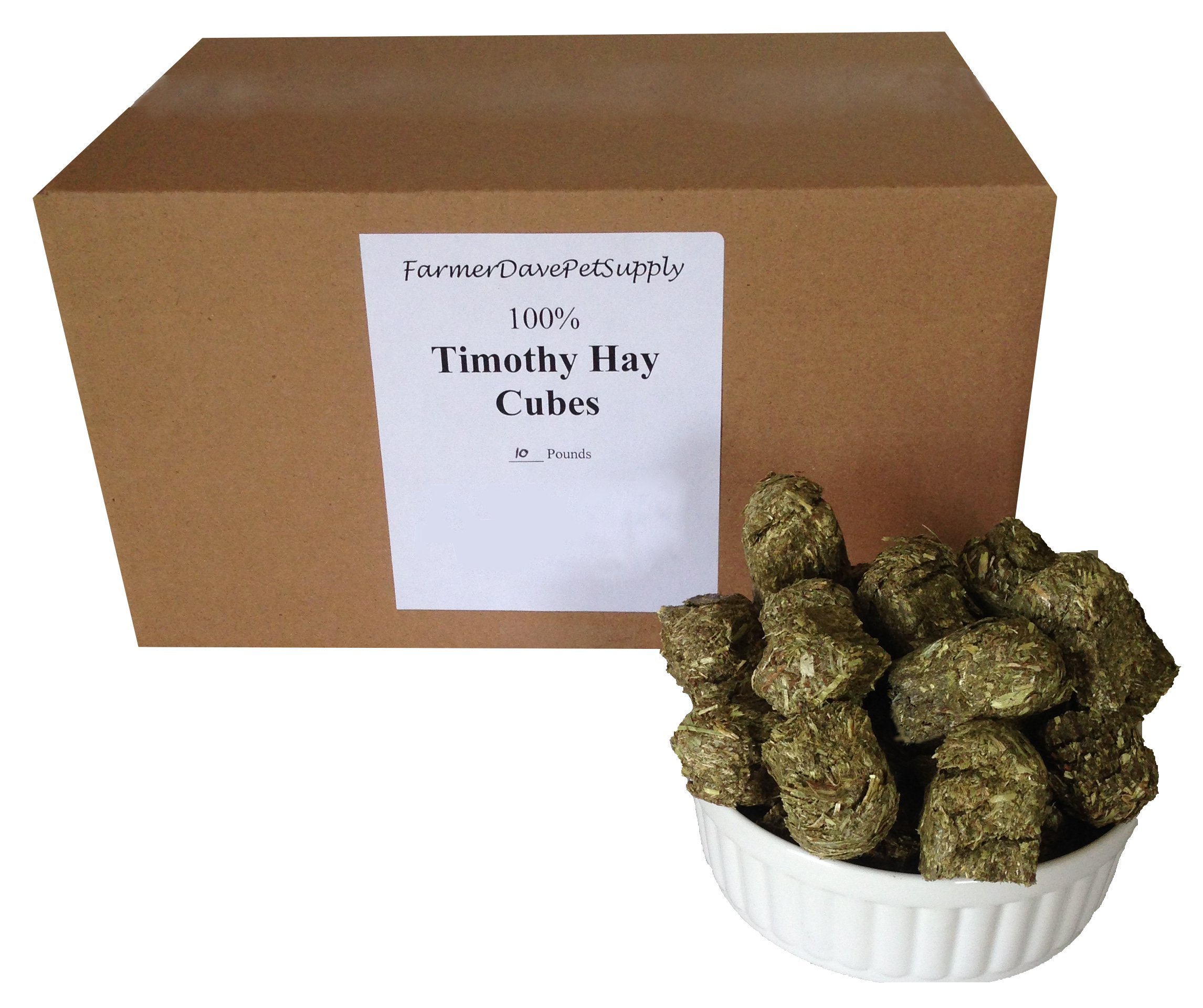 FarmerDavePetSupply 10 lb. Timothy HAY Mini Cubes for Pets