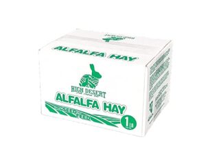 high desert alfalfa hay - dried natural alfalfa hay for rabbits, guinea pigs, chinchillas, and ferrets - protein and fiber rich food for small animals - healthy pet food