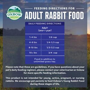 Oxbow Animal Health Garden Select Adult Rabbit Food, Garden-Inspired Recipe for Adult Rabbits, No Soy or Wheat, Non-GMO, Made in The USA, 8 Pound Bag