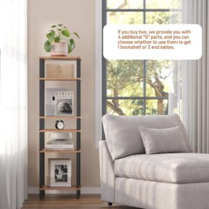 TUTOTAK End Table, Side Table, Nightstand, 3-Tier Storage Shelf, Sofa Table for Small Space, Living Room, Bed Room TB01BB049