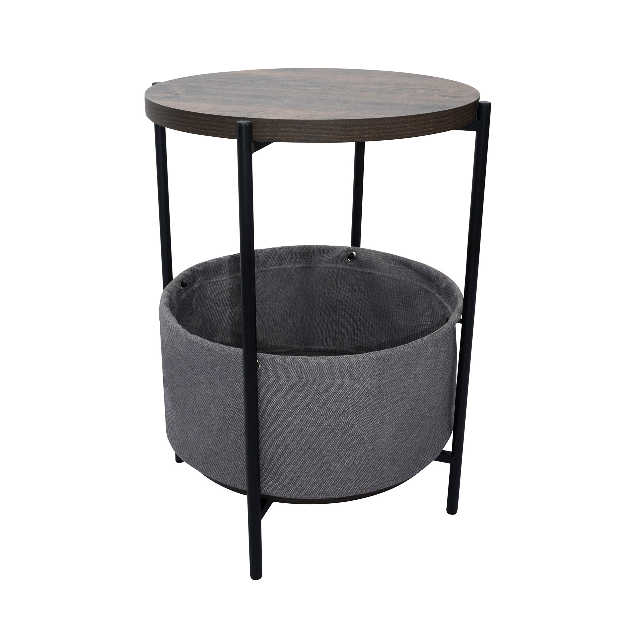 Nathan James Round Modern Side Accent or End Table for Living Room and Bedroom and Nursery Room